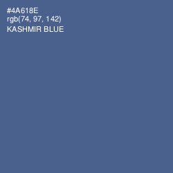 #4A618E - Kashmir Blue Color Image